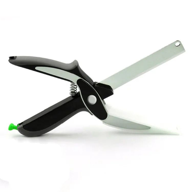 Clever Cutter Crockery 2 in 1 Knife Cutting Board Utility Cutter Stainless Steel Crockery Mall Multi Function