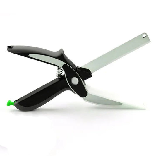 Clever Cutter Crockery 2 in 1 Knife Cutting Board Utility Cutter Stainless Steel Crockery Mall Multi Function
