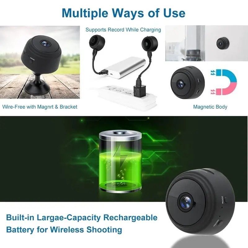A9 WiFi Mini Camera HD 1080p Wireless Video Recorder Voice Recorder